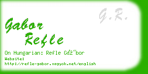 gabor refle business card